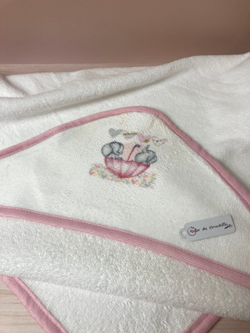 Serviette à capuche bébé – Image 4