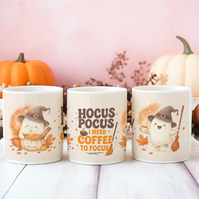 Mug "Hocus Pocus I Need Coffee to Focus"