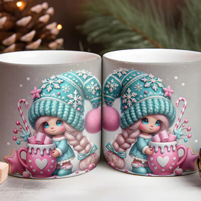 La Tasse "Petit Lutin des Neiges"