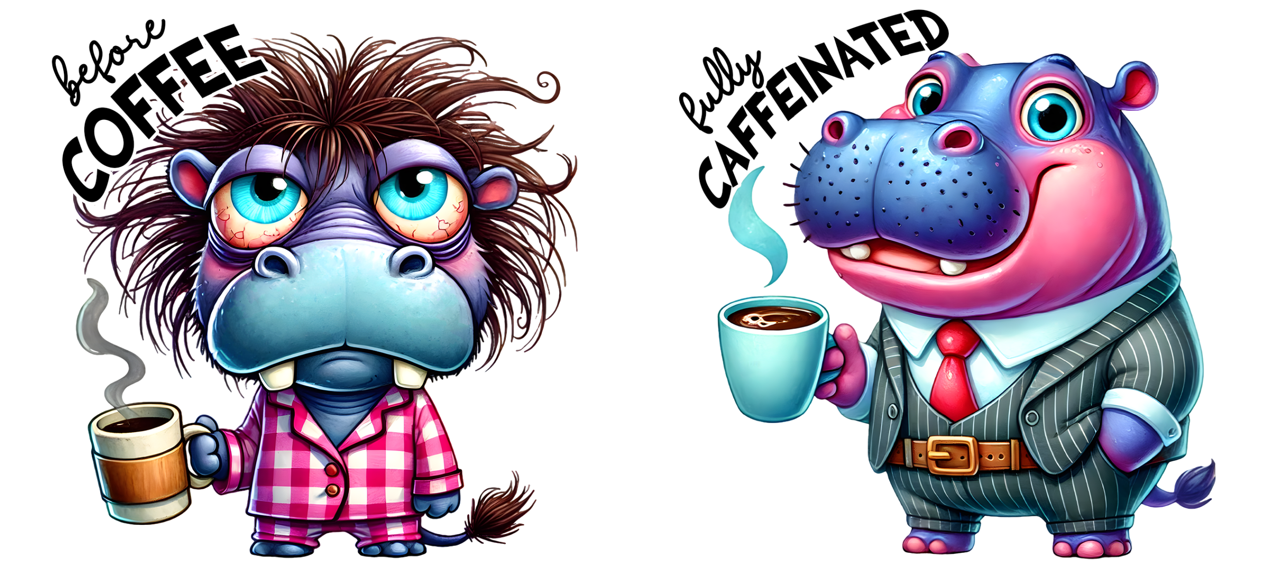 Tasse "Avant/Après Café" – Le Secret de votre Matinée Réussie! – Image 56