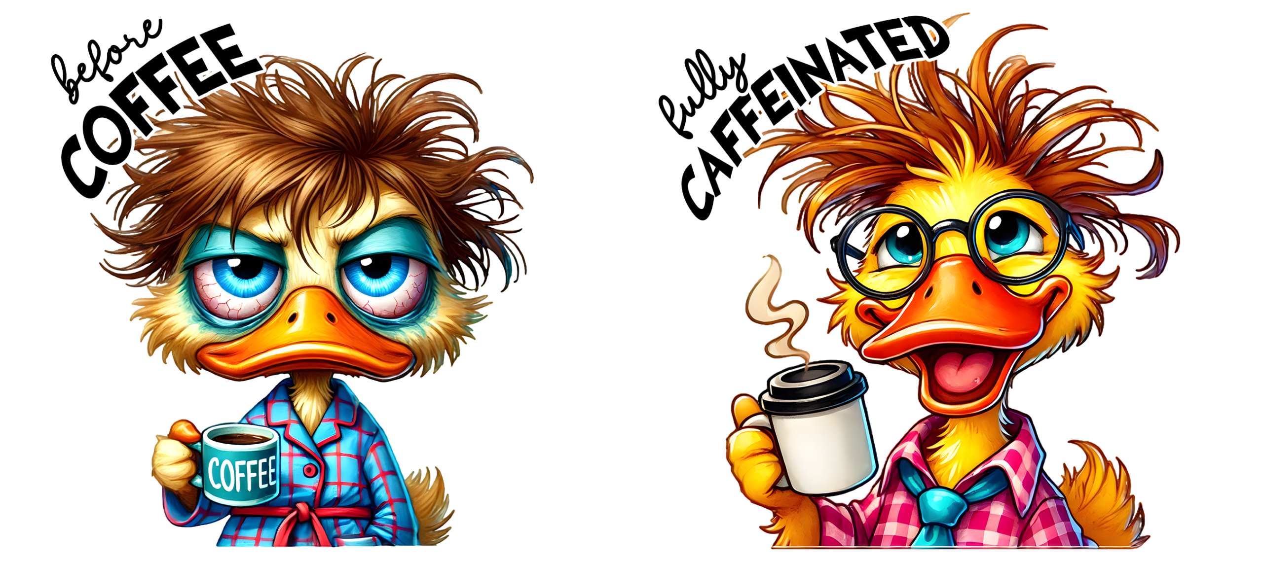 Tasse "Avant/Après Café" – Le Secret de votre Matinée Réussie! – Image 55