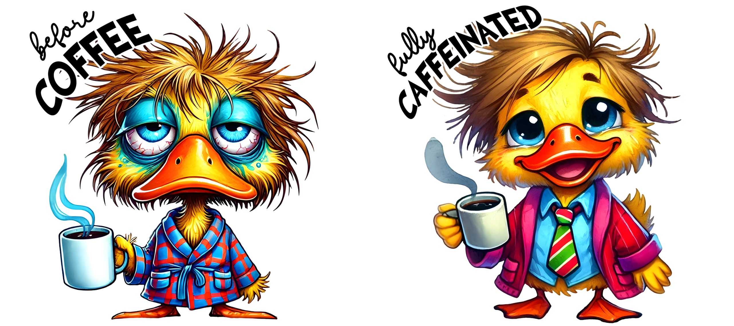 Tasse "Avant/Après Café" – Le Secret de votre Matinée Réussie! – Image 54