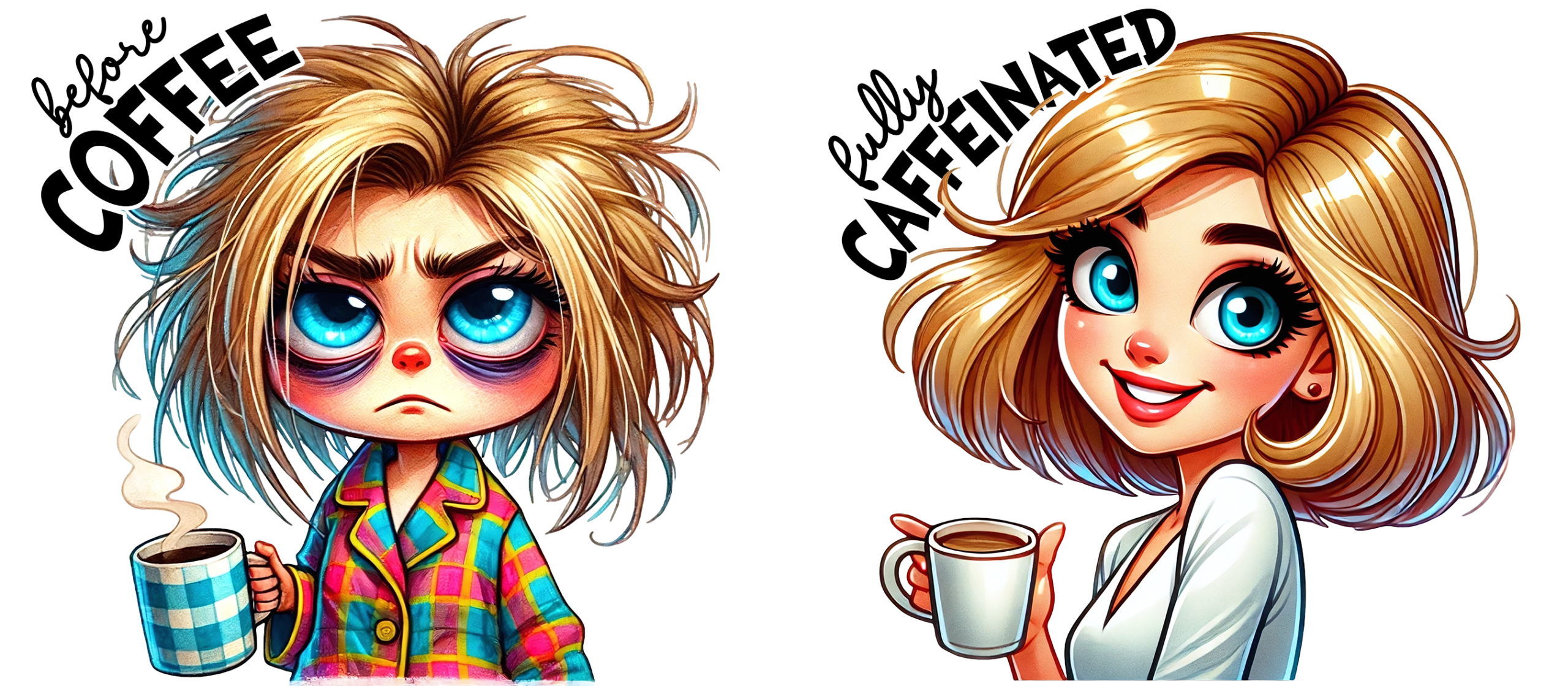 Tasse "Avant/Après Café" – Le Secret de votre Matinée Réussie! – Image 53