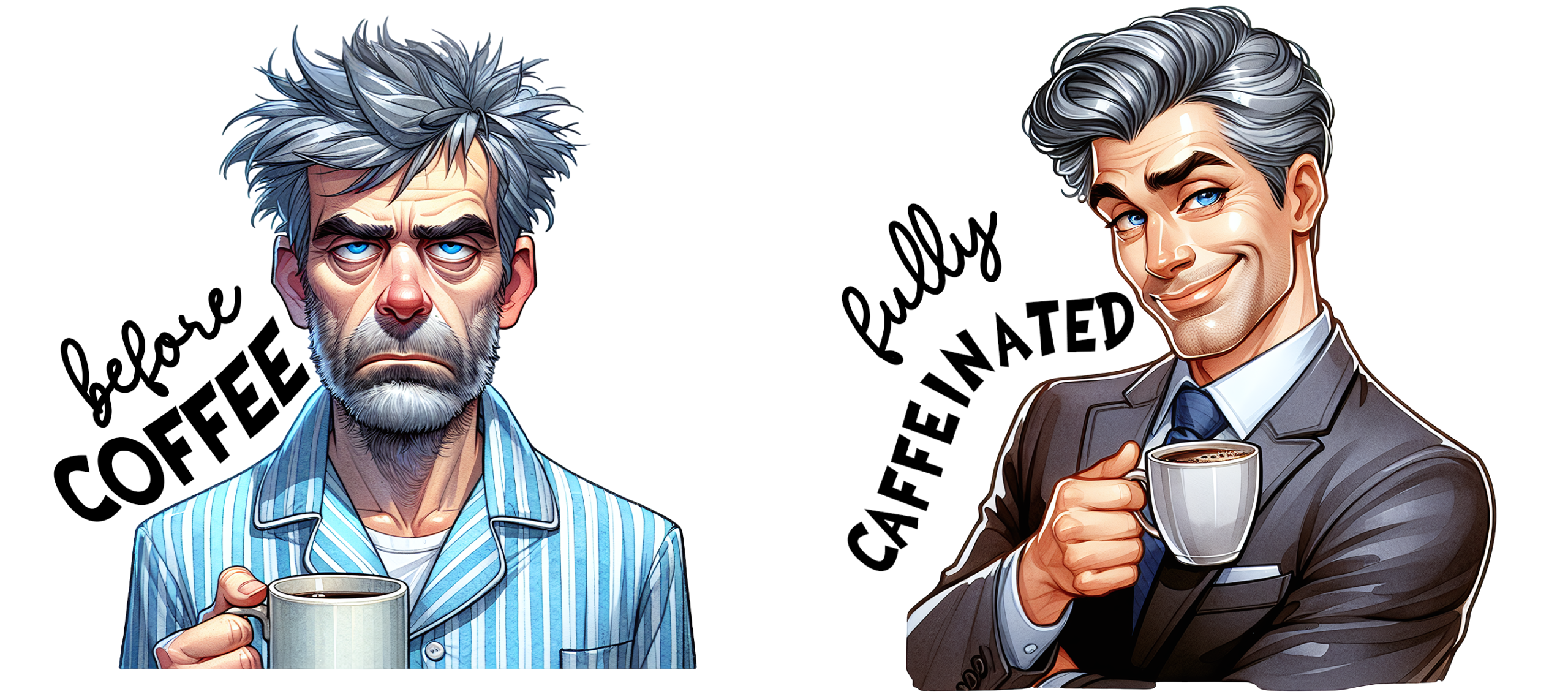 Tasse "Avant/Après Café" – Le Secret de votre Matinée Réussie! – Image 52