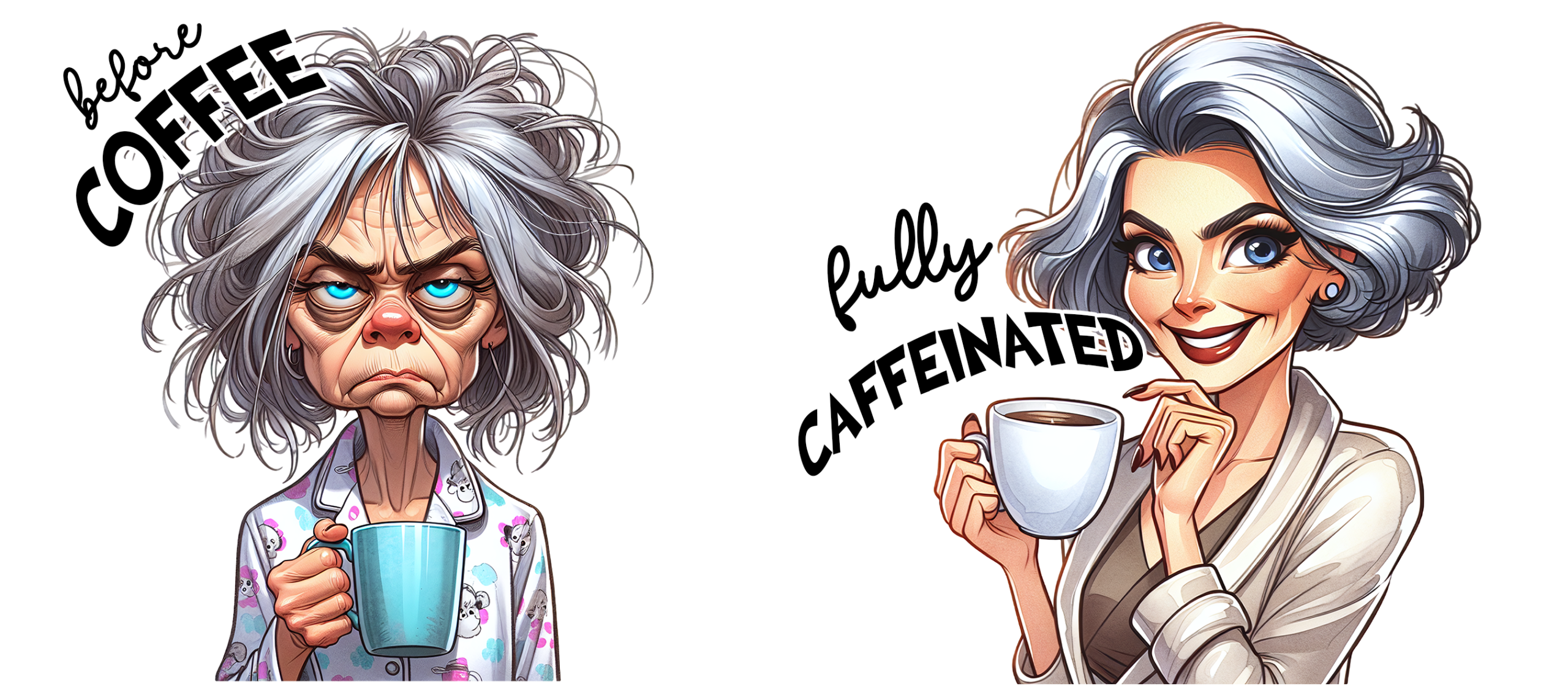 Tasse "Avant/Après Café" – Le Secret de votre Matinée Réussie! – Image 51