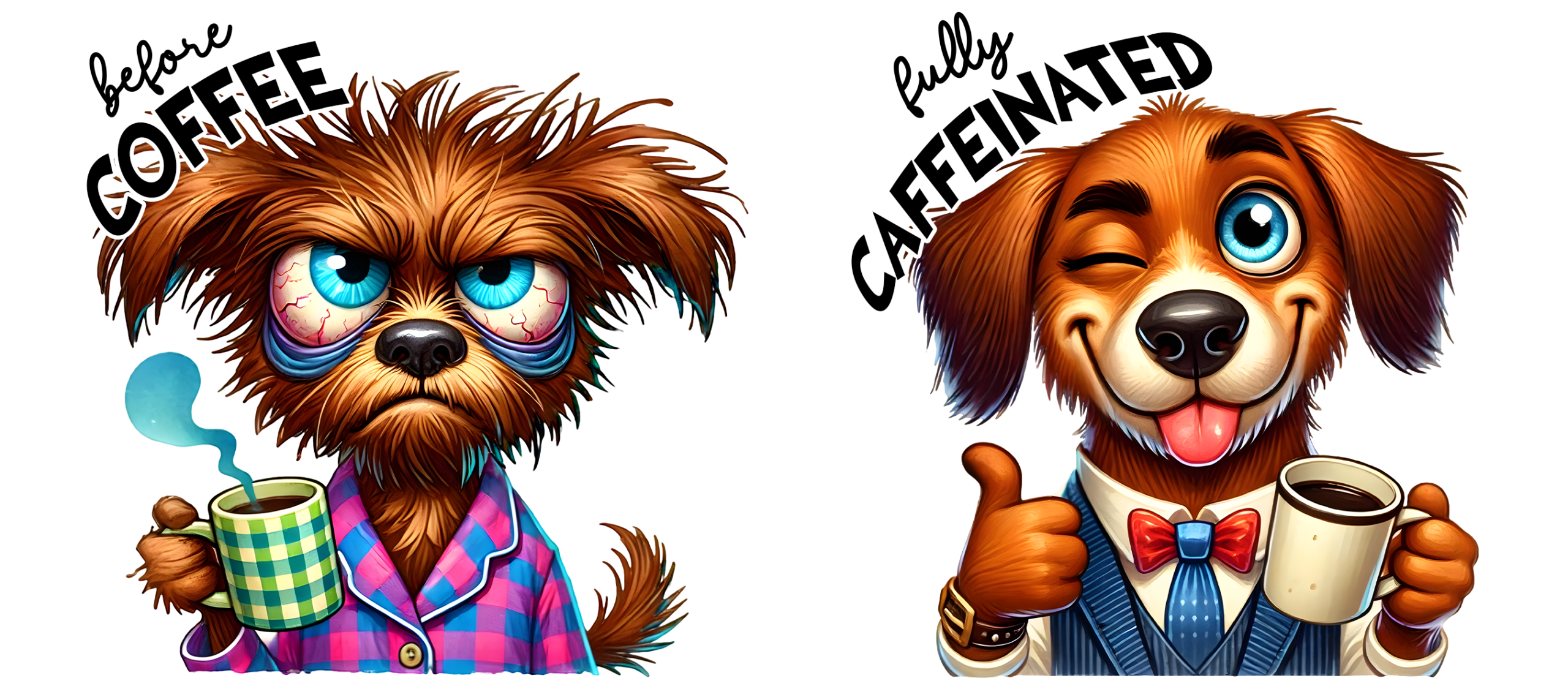 Tasse "Avant/Après Café" – Le Secret de votre Matinée Réussie! – Image 63