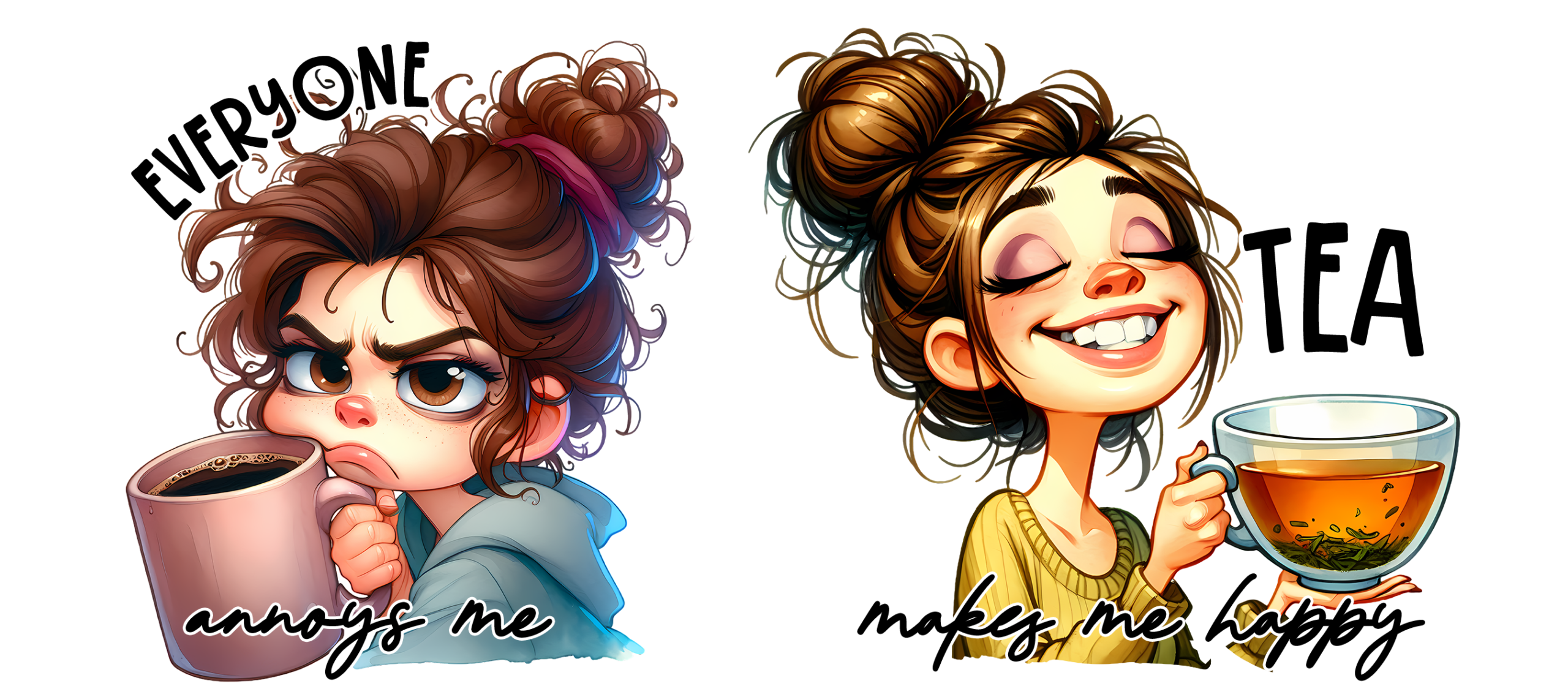 Tasse "Avant/Après Café" – Le Secret de votre Matinée Réussie! – Image 17