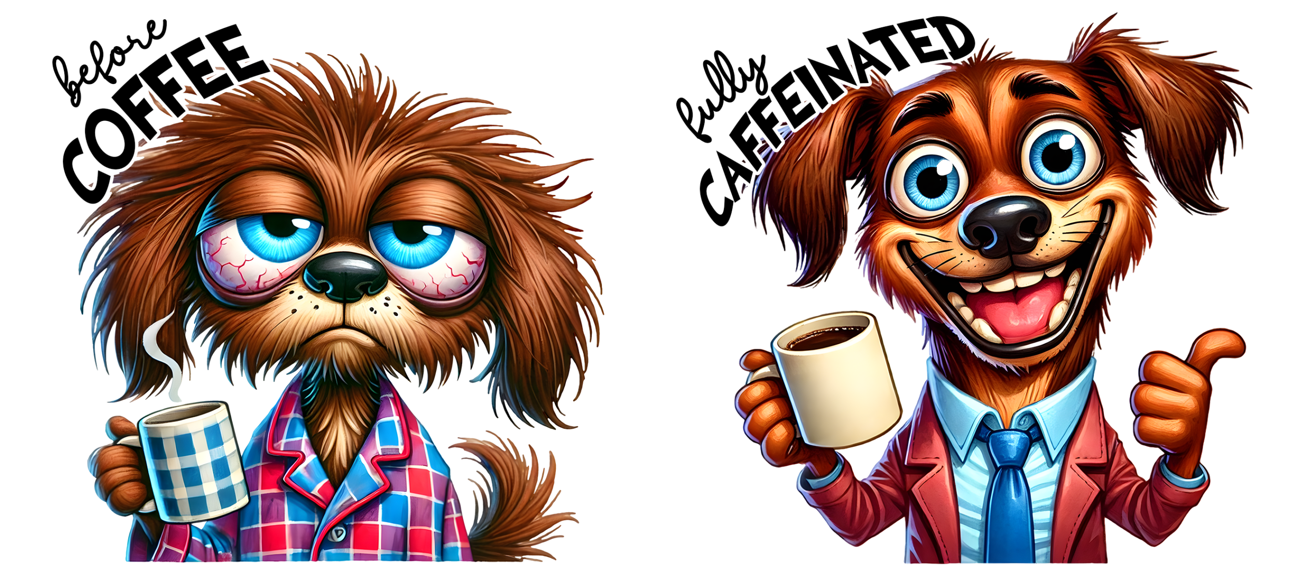 Tasse "Avant/Après Café" – Le Secret de votre Matinée Réussie! – Image 59