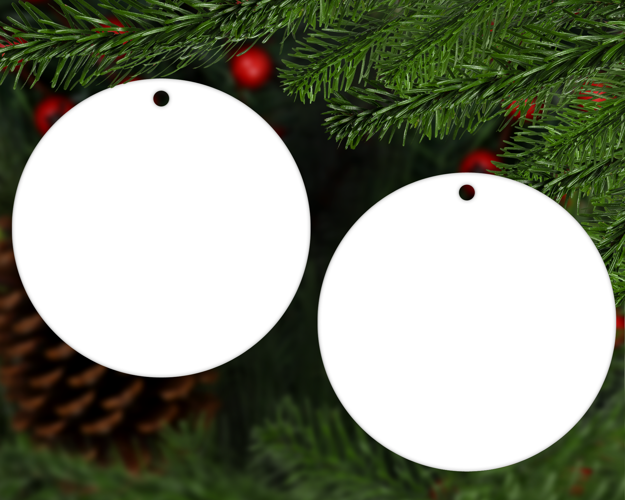 Ornement de Noël 100% Personnalisé – Créez votre souvenir unique !