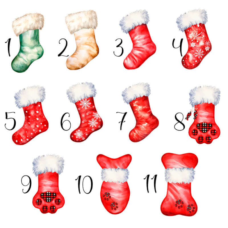 Boule de Noël en Mdf personnalisé - Chaussettes – Image 2