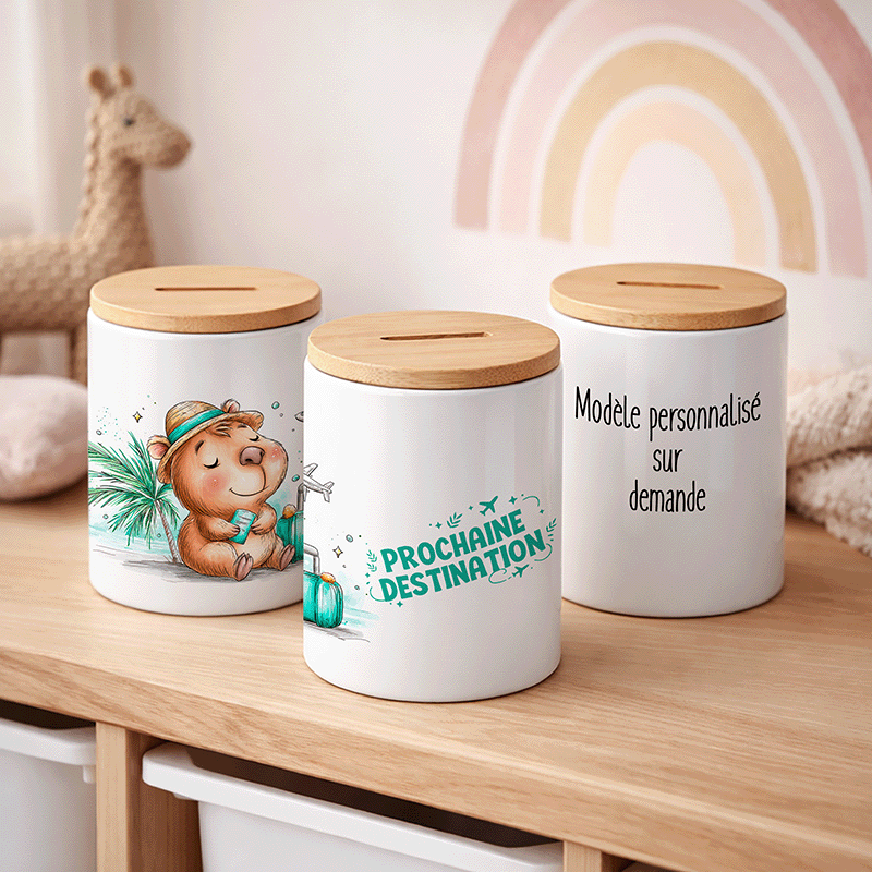 Tirelire "Prochaine destination" – Le Petit Baroudeur – Image 4