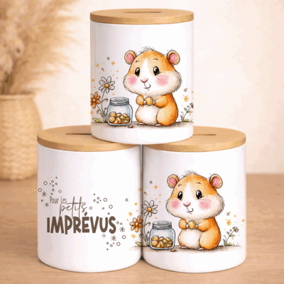 Tirelire "Pour les petits imprévus" – Le Compagnon Prévoyant