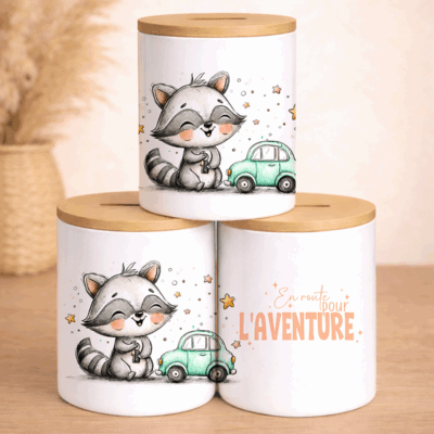 Tirelire "En route pour l'Aventure" – Le Raton Pilote