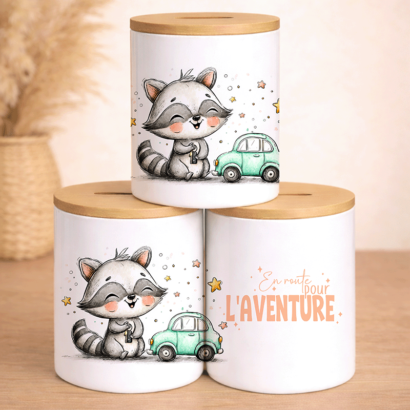 Tirelire "En route pour l'Aventure" – Le Raton Pilote