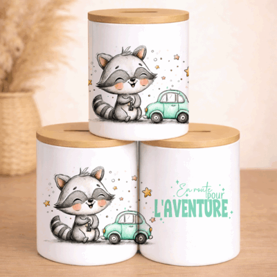 Tirelire "En route pour l'Aventure" – Le Raton Pilote