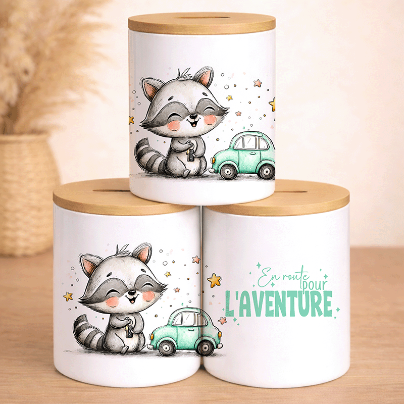 Tirelire "En route pour l'Aventure" – Le Raton Pilote