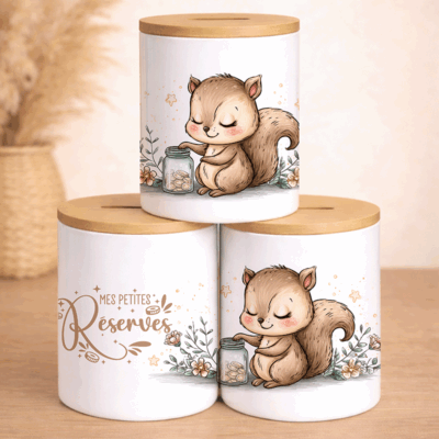 Tirelire "Mes petites réserves" – L'Écureuil Prévoyant