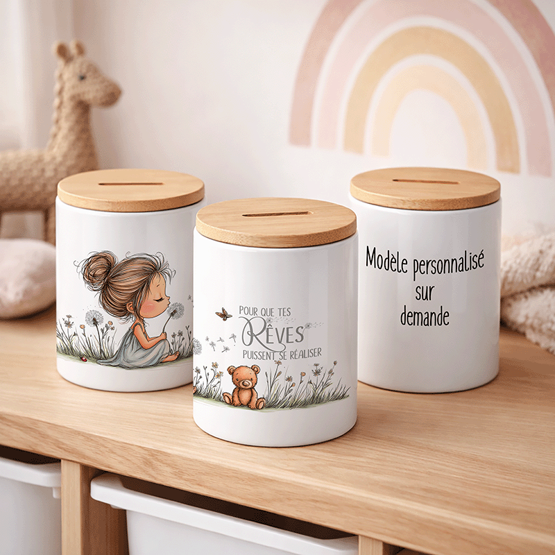 Tirelire "Pour réaliser mes rêves" – L'Attrape-Rêve Douillet