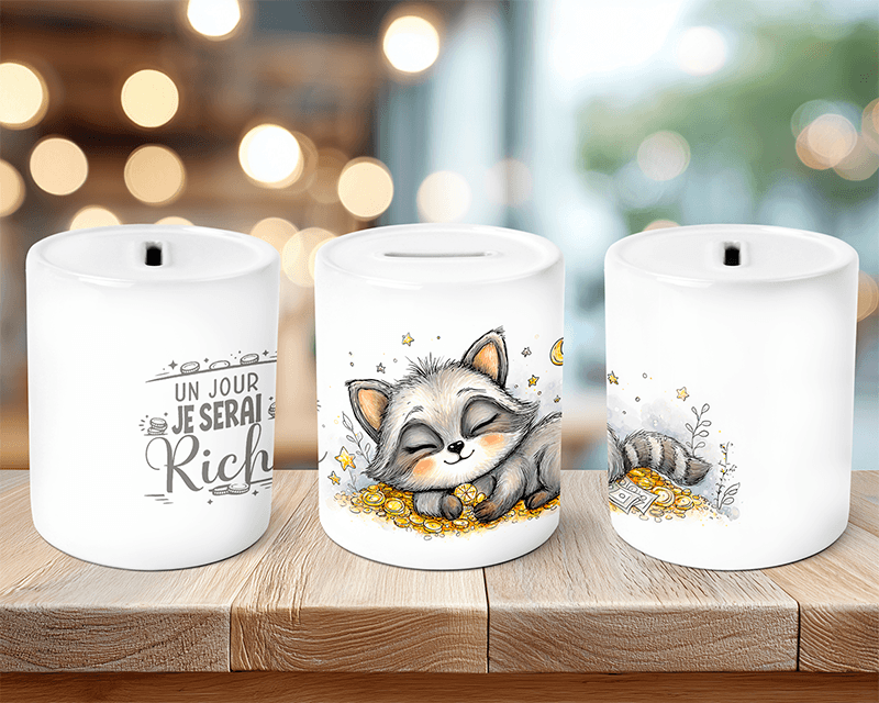 Tirelire "Un jour, je serai riche !" – L'Humour Ambitieux – Image 2