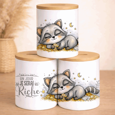 Tirelire "Un jour, je serai riche !" – L'Humour Ambitieux