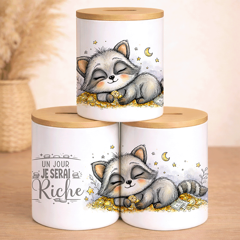 Tirelire "Un jour, je serai riche !" – L'Humour Ambitieux