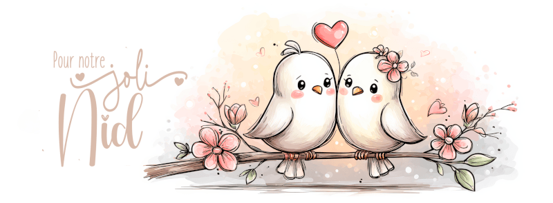 Tirelire "Pour notre futur nid" – Le Duo d'Oiseaux – Image 2